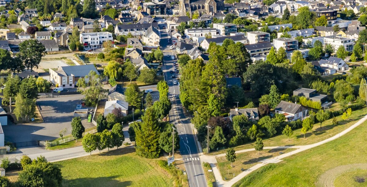 Vue aérienne rue Brisou