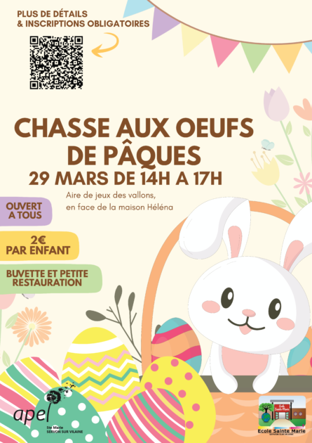 Affiche chasse aux œufs